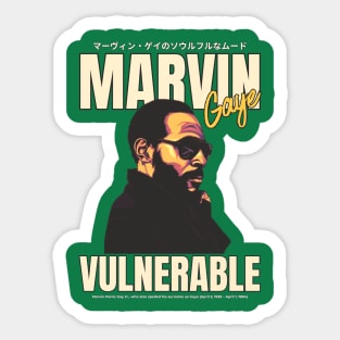 Marvin Gaye Japan Art Style Sticker
